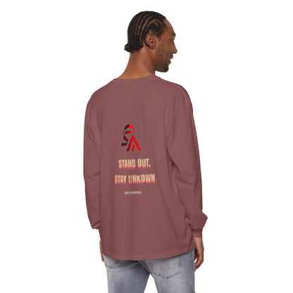 Edgy Angel Long Sleeve T-Shirt, Streetwear Fashion, Casual Wear, Unique Graphic Tee, Unisex Apparel, Gift for Him/Her