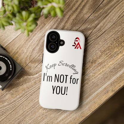 Keep Scrolling Phone Case - Tough Cases, Gift for Social Media Users, Trendy Phone Accessory, Funny Phone Cover, Modern Tech Gift