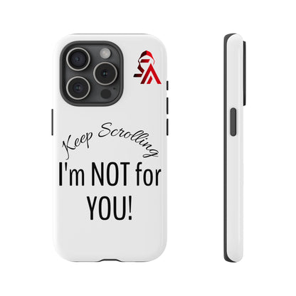 Keep Scrolling Phone Case - Tough Cases, Gift for Social Media Users, Trendy Phone Accessory, Funny Phone Cover, Modern Tech Gift