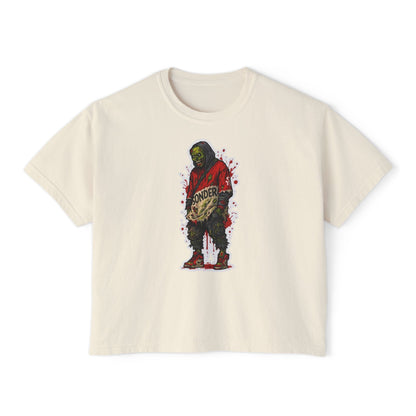 Graphic Women's Boxy Tee - Trendy Streetwear, Casual Wear, Unique Gift for Festivals, Music Lovers, Art Enthusiasts