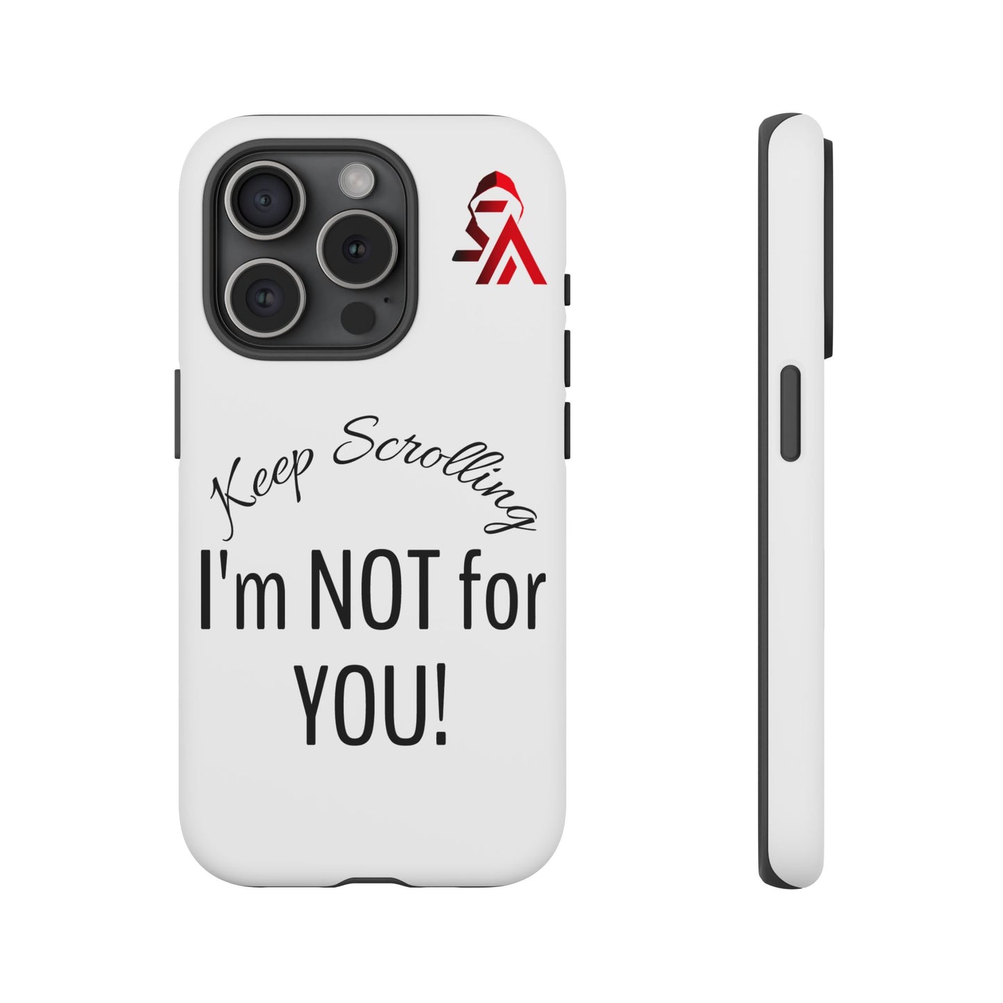 Keep Scrolling Phone Case - Tough Cases, Gift for Social Media Users, Trendy Phone Accessory, Funny Phone Cover, Modern Tech Gift