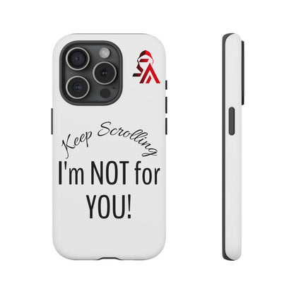 Keep Scrolling Phone Case - Tough Cases, Gift for Social Media Users, Trendy Phone Accessory, Funny Phone Cover, Modern Tech Gift