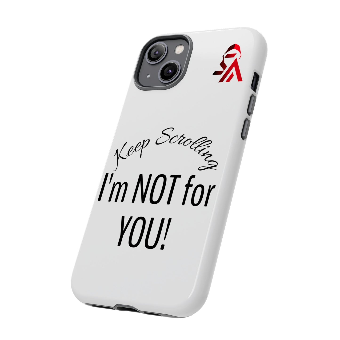 Keep Scrolling Phone Case - Tough Cases, Gift for Social Media Users, Trendy Phone Accessory, Funny Phone Cover, Modern Tech Gift