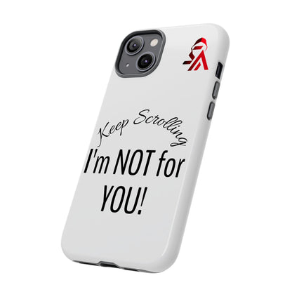 Keep Scrolling Phone Case - Tough Cases, Gift for Social Media Users, Trendy Phone Accessory, Funny Phone Cover, Modern Tech Gift