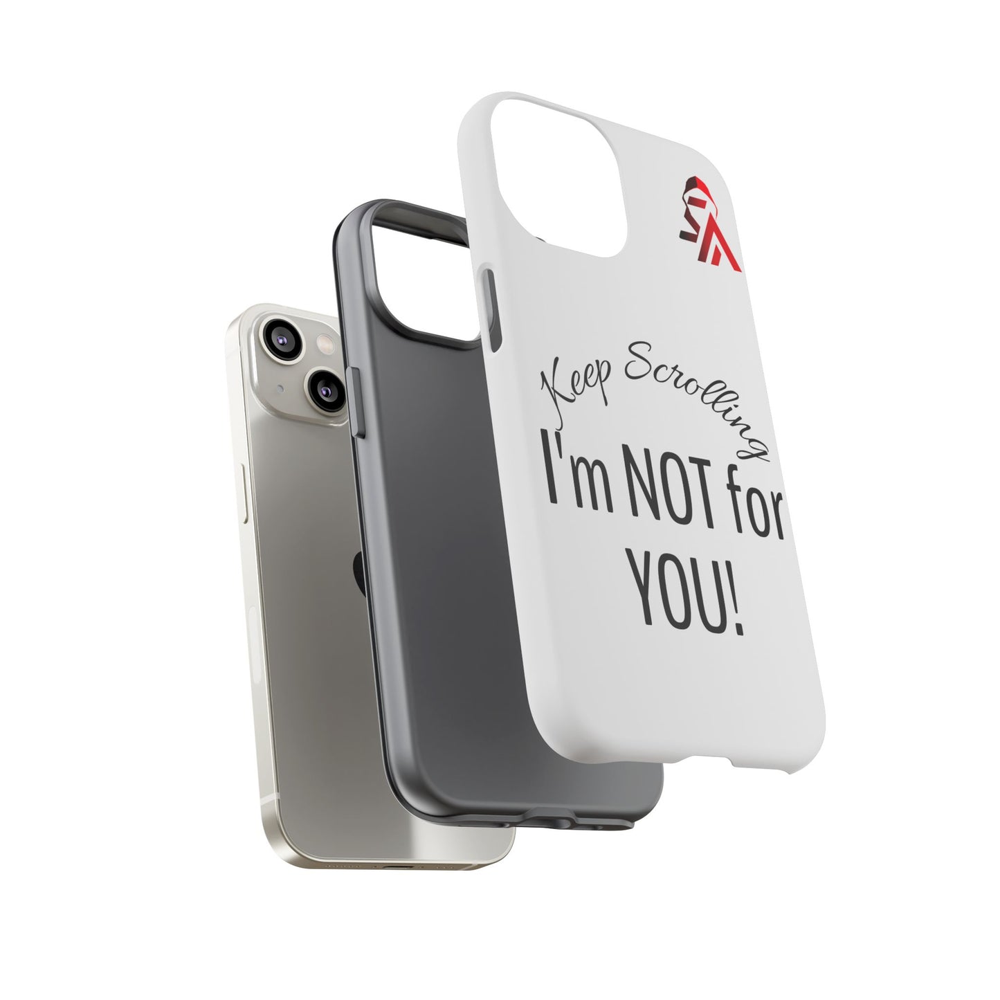 Keep Scrolling Phone Case - Tough Cases, Gift for Social Media Users, Trendy Phone Accessory, Funny Phone Cover, Modern Tech Gift