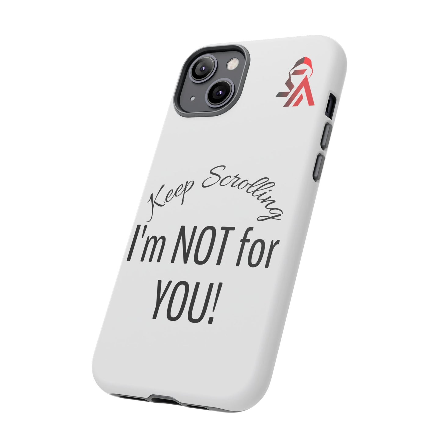 Keep Scrolling Phone Case - Tough Cases, Gift for Social Media Users, Trendy Phone Accessory, Funny Phone Cover, Modern Tech Gift