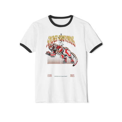 Retro Graphic Dinosaur T-Shirt, Unisex Cotton Tee, Vintage Style, Perfect for Kids & Adults, Great Gift for Dinosaur Lovers, Casual Wear