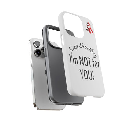 Keep Scrolling Phone Case - Tough Cases, Gift for Social Media Users, Trendy Phone Accessory, Funny Phone Cover, Modern Tech Gift