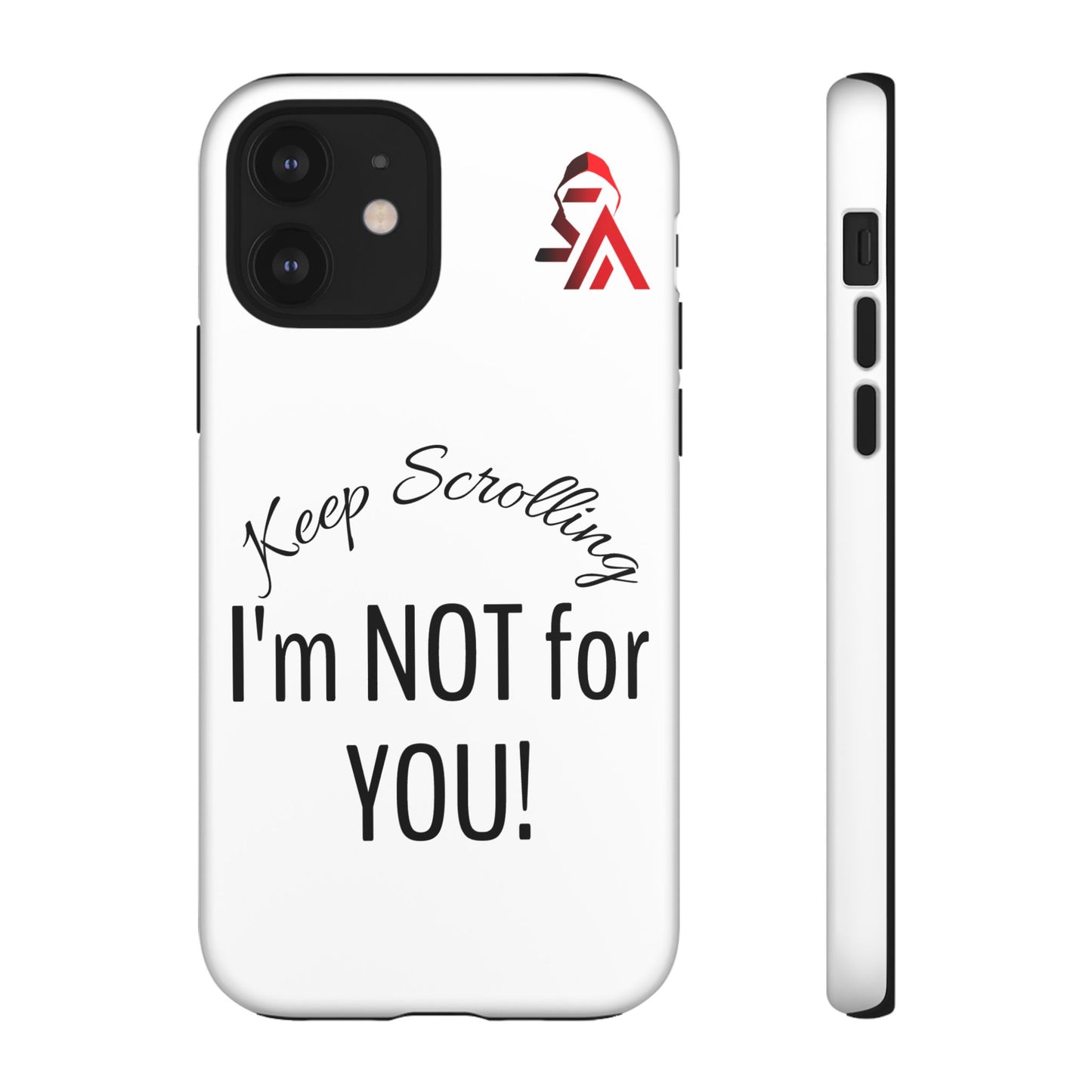 Keep Scrolling Phone Case - Tough Cases, Gift for Social Media Users, Trendy Phone Accessory, Funny Phone Cover, Modern Tech Gift