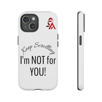 Keep Scrolling Phone Case - Tough Cases, Gift for Social Media Users, Trendy Phone Accessory, Funny Phone Cover, Modern Tech Gift