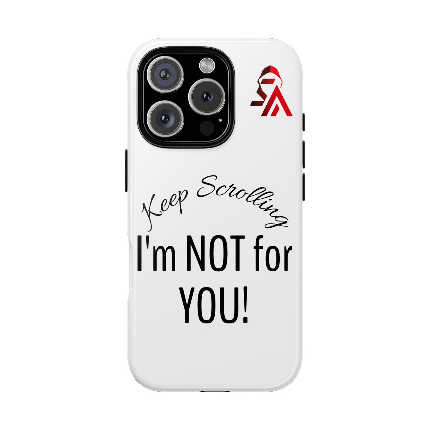 Keep Scrolling Phone Case - Tough Cases, Gift for Social Media Users, Trendy Phone Accessory, Funny Phone Cover, Modern Tech Gift