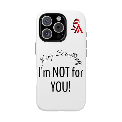 Keep Scrolling Phone Case - Tough Cases, Gift for Social Media Users, Trendy Phone Accessory, Funny Phone Cover, Modern Tech Gift
