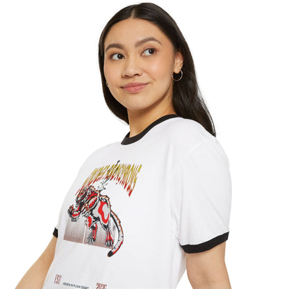 Retro Graphic Dinosaur T-Shirt, Unisex Cotton Tee, Vintage Style, Perfect for Kids & Adults, Great Gift for Dinosaur Lovers, Casual Wear