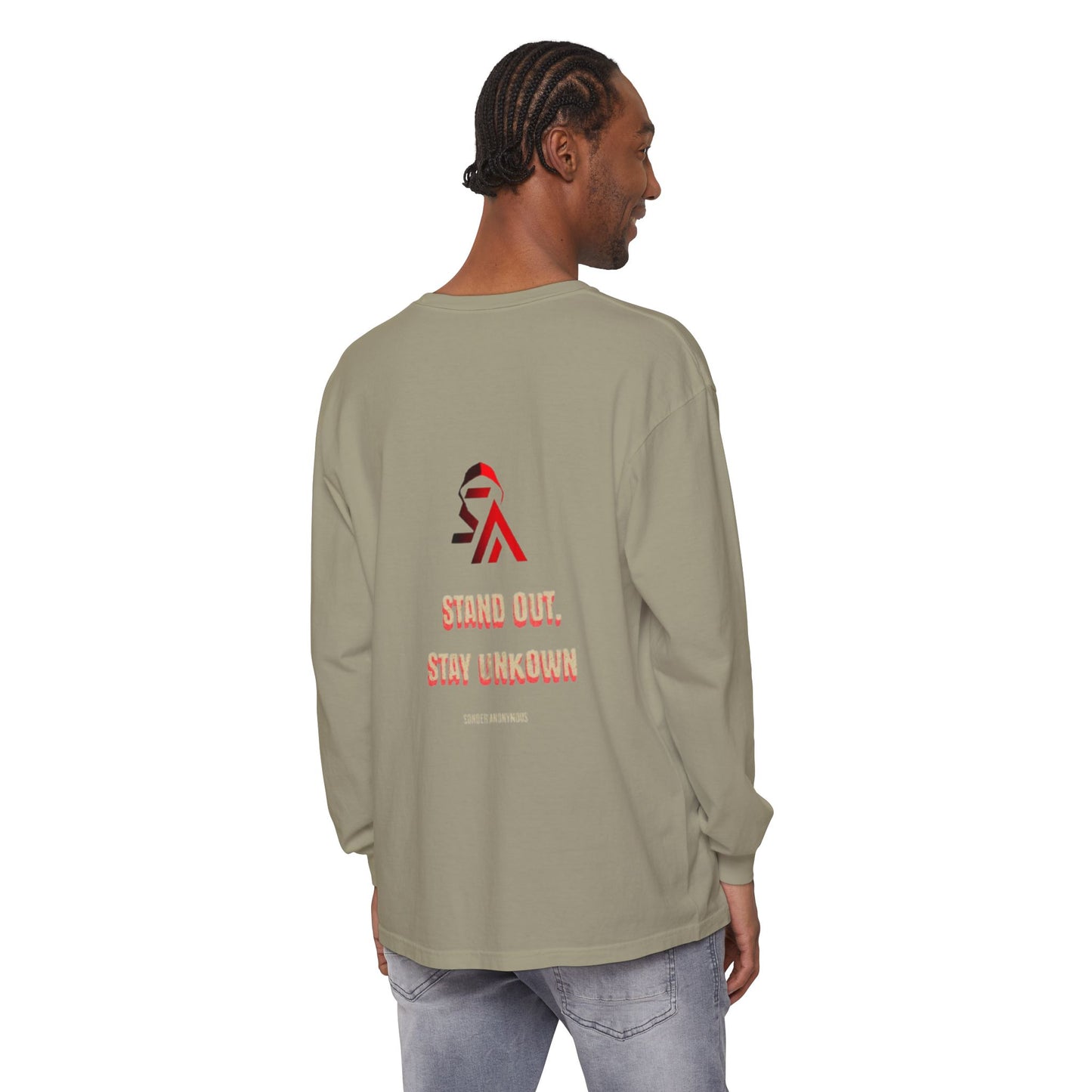 Edgy Angel Long Sleeve T-Shirt, Streetwear Fashion, Casual Wear, Unique Graphic Tee, Unisex Apparel, Gift for Him/Her