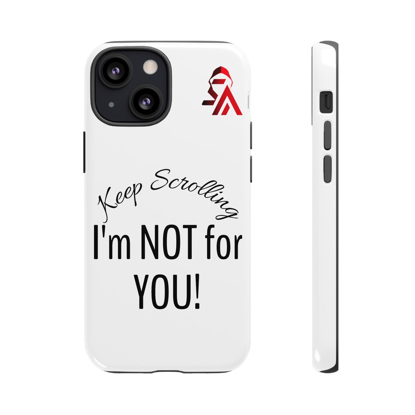 Keep Scrolling Phone Case - Tough Cases, Gift for Social Media Users, Trendy Phone Accessory, Funny Phone Cover, Modern Tech Gift