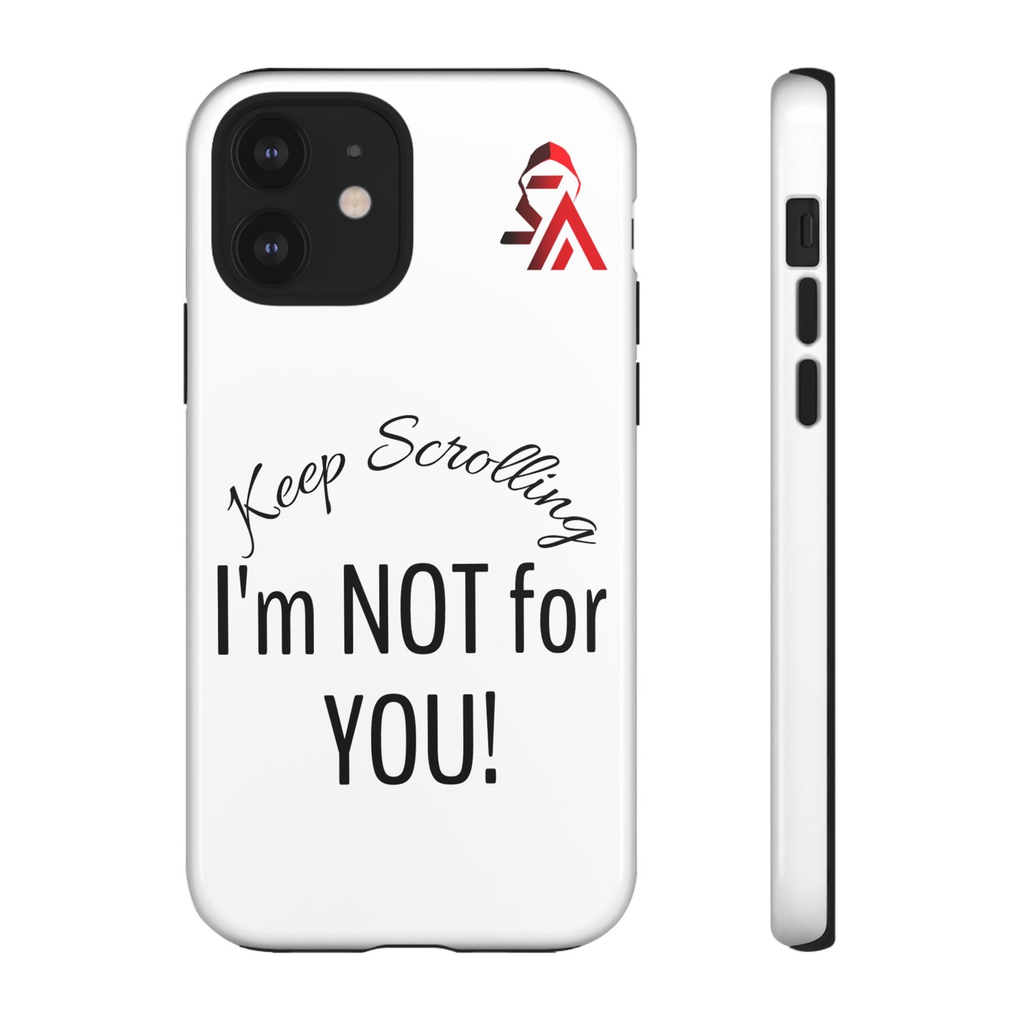 Keep Scrolling Phone Case - Tough Cases, Gift for Social Media Users, Trendy Phone Accessory, Funny Phone Cover, Modern Tech Gift