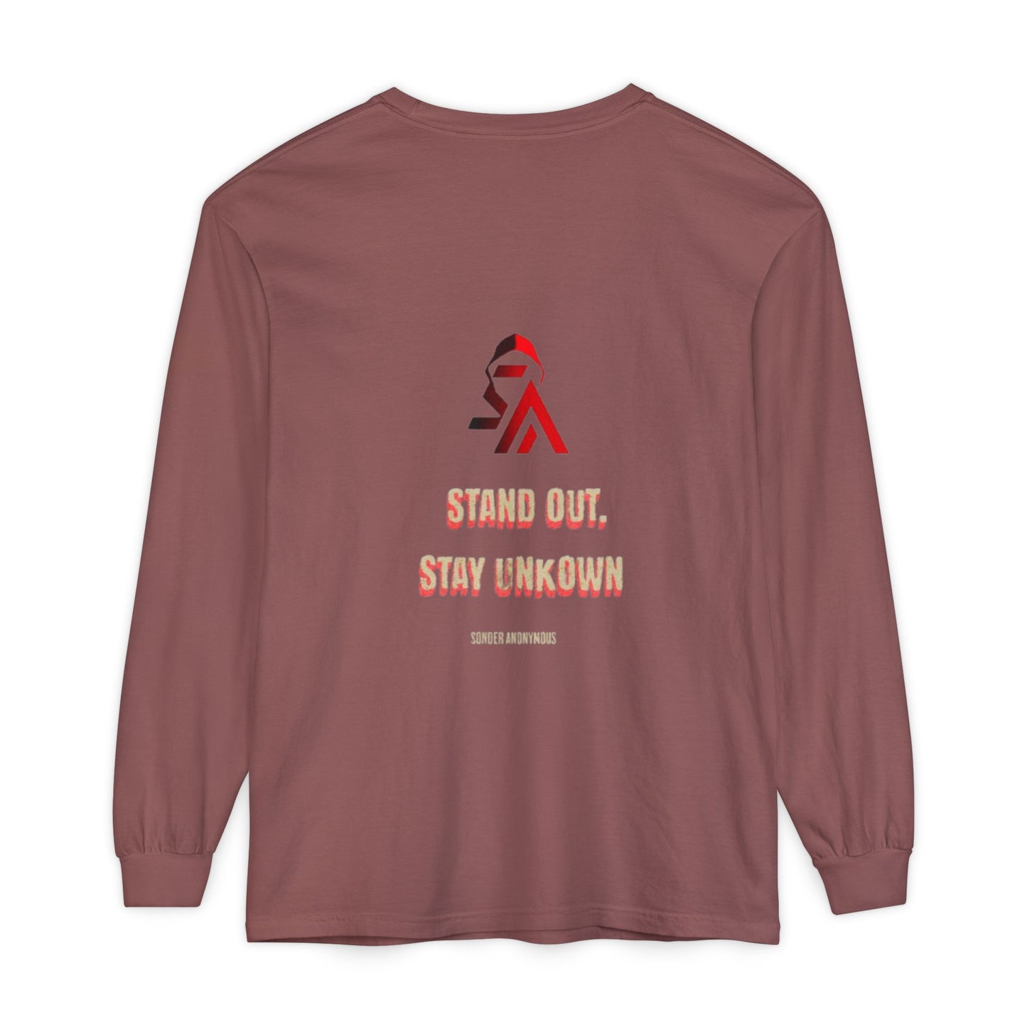 Edgy Angel Long Sleeve T-Shirt, Streetwear Fashion, Casual Wear, Unique Graphic Tee, Unisex Apparel, Gift for Him/Her
