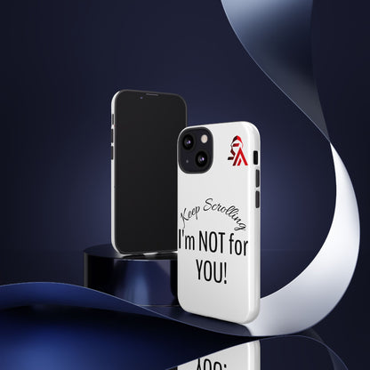 Keep Scrolling Phone Case - Tough Cases, Gift for Social Media Users, Trendy Phone Accessory, Funny Phone Cover, Modern Tech Gift