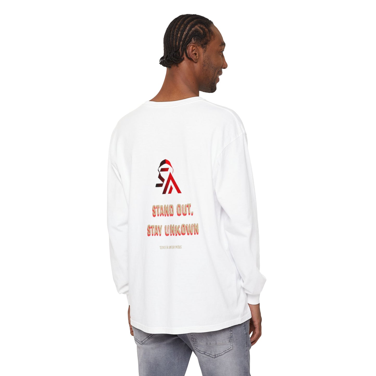 Edgy Angel Long Sleeve T-Shirt, Streetwear Fashion, Casual Wear, Unique Graphic Tee, Unisex Apparel, Gift for Him/Her
