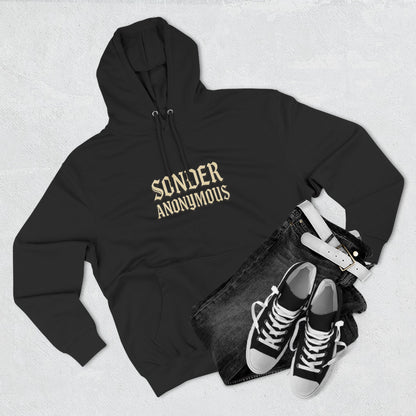 Sonder Anonymous Three-Panel Fleece Hoodie for Ultimate Comfort, Casual Style, Streetwear, Unique Gift, Everyday Wear