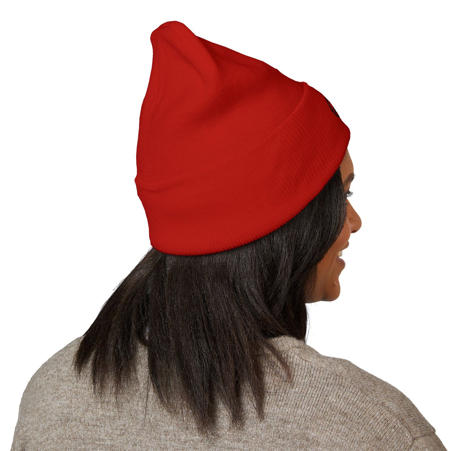 Classic Cuffed Beanie Hat, Embroidered Winter Hat, Unisex Knit Cap, Warm Beanie for Gift, Casual Outdoor Accessory