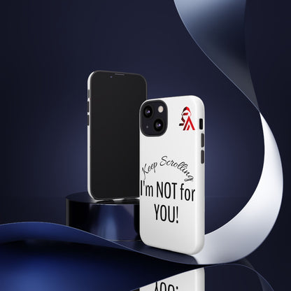 Keep Scrolling Phone Case - Tough Cases, Gift for Social Media Users, Trendy Phone Accessory, Funny Phone Cover, Modern Tech Gift