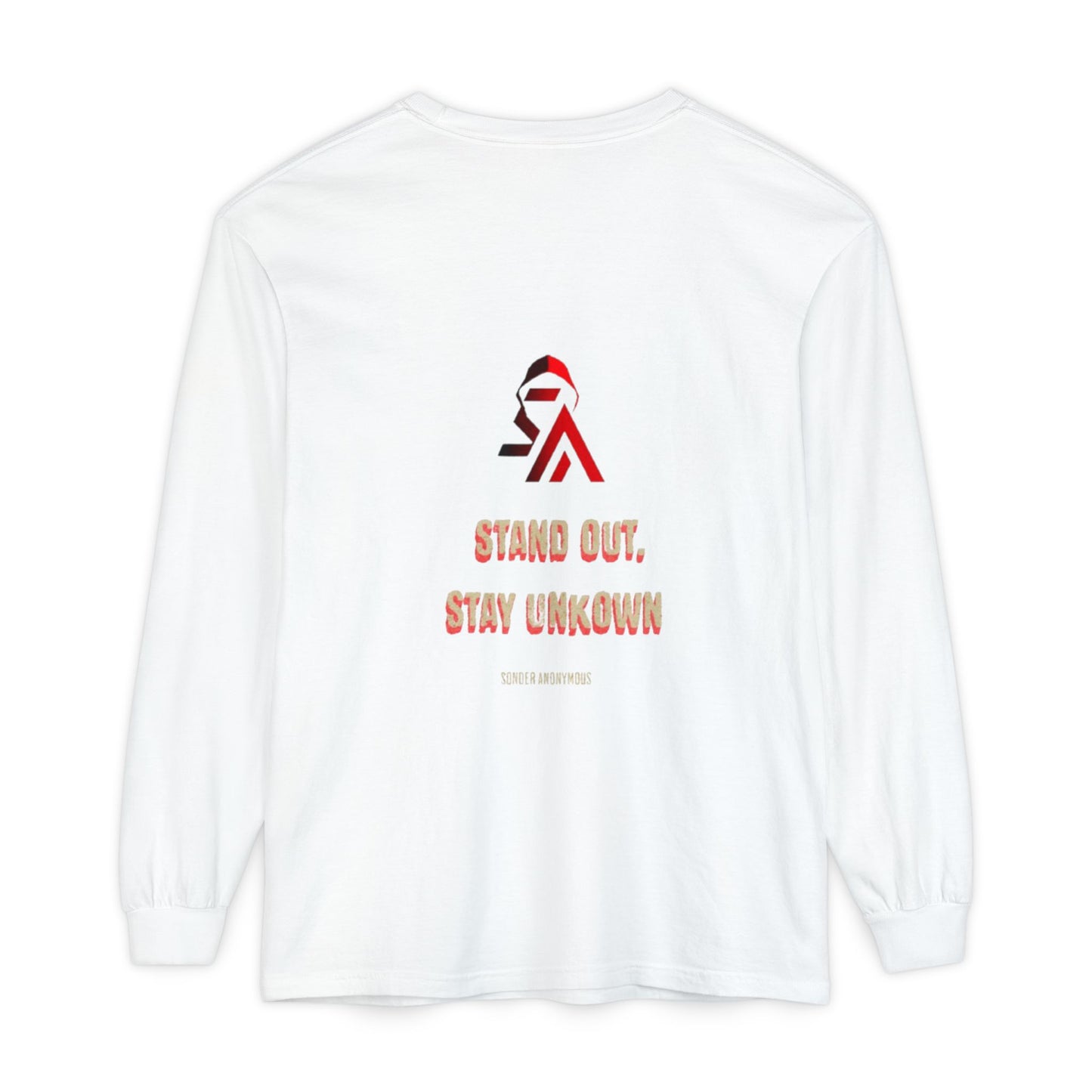 Edgy Angel Long Sleeve T-Shirt, Streetwear Fashion, Casual Wear, Unique Graphic Tee, Unisex Apparel, Gift for Him/Her