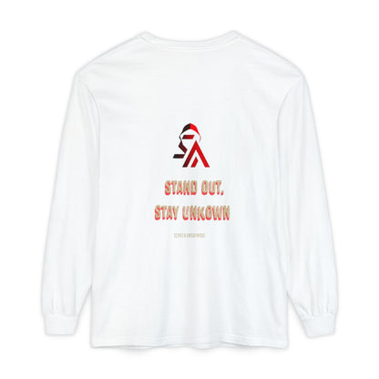 Edgy Angel Long Sleeve T-Shirt, Streetwear Fashion, Casual Wear, Unique Graphic Tee, Unisex Apparel, Gift for Him/Her