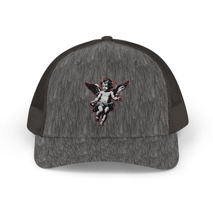 Angel Sequin Snapback Trucker Cap, Trendy Hat for Teens, Summer Style, Festival Wear, Gift for Friends, Casual Accessories
