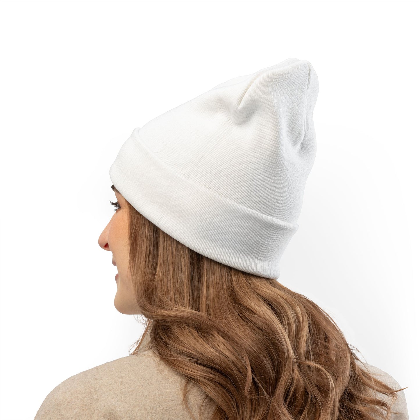 Cozy Embroidered Knit Beanie, Winter Hat, Fashion Accessory, Gift for Her, Seasonal Beanie, Warm Headwear