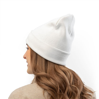 Cozy Embroidered Knit Beanie, Winter Hat, Fashion Accessory, Gift for Her, Seasonal Beanie, Warm Headwear