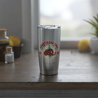 Traveler's 20oz Stainless Steel Tumbler, Inspirational Gift, Adventure Mug, Personalized Travel Cup, Eco-Friendly Travel Sculpt