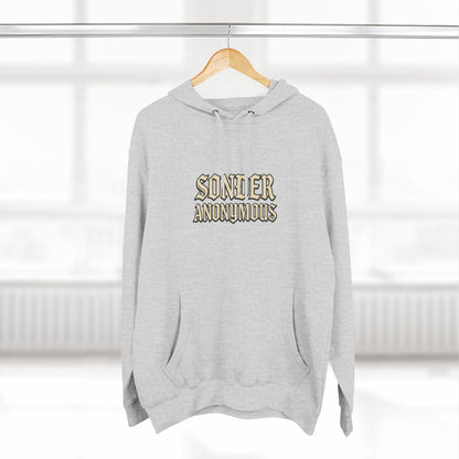 Sonder Anonymous Three-Panel Fleece Hoodie for Ultimate Comfort, Casual Style, Streetwear, Unique Gift, Everyday Wear