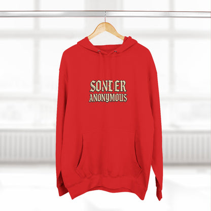 Sonder Anonymous Three-Panel Fleece Hoodie for Ultimate Comfort, Casual Style, Streetwear, Unique Gift, Everyday Wear