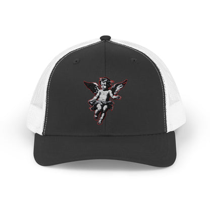 Angel Sequin Snapback Trucker Cap, Trendy Hat for Teens, Summer Style, Festival Wear, Gift for Friends, Casual Accessories