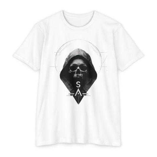 Gothic Skull Graphic T-Shirt | Unisex Streetwear Tee, Casual Wear, Halloween Gift, Edgy Fashion, Unique Design