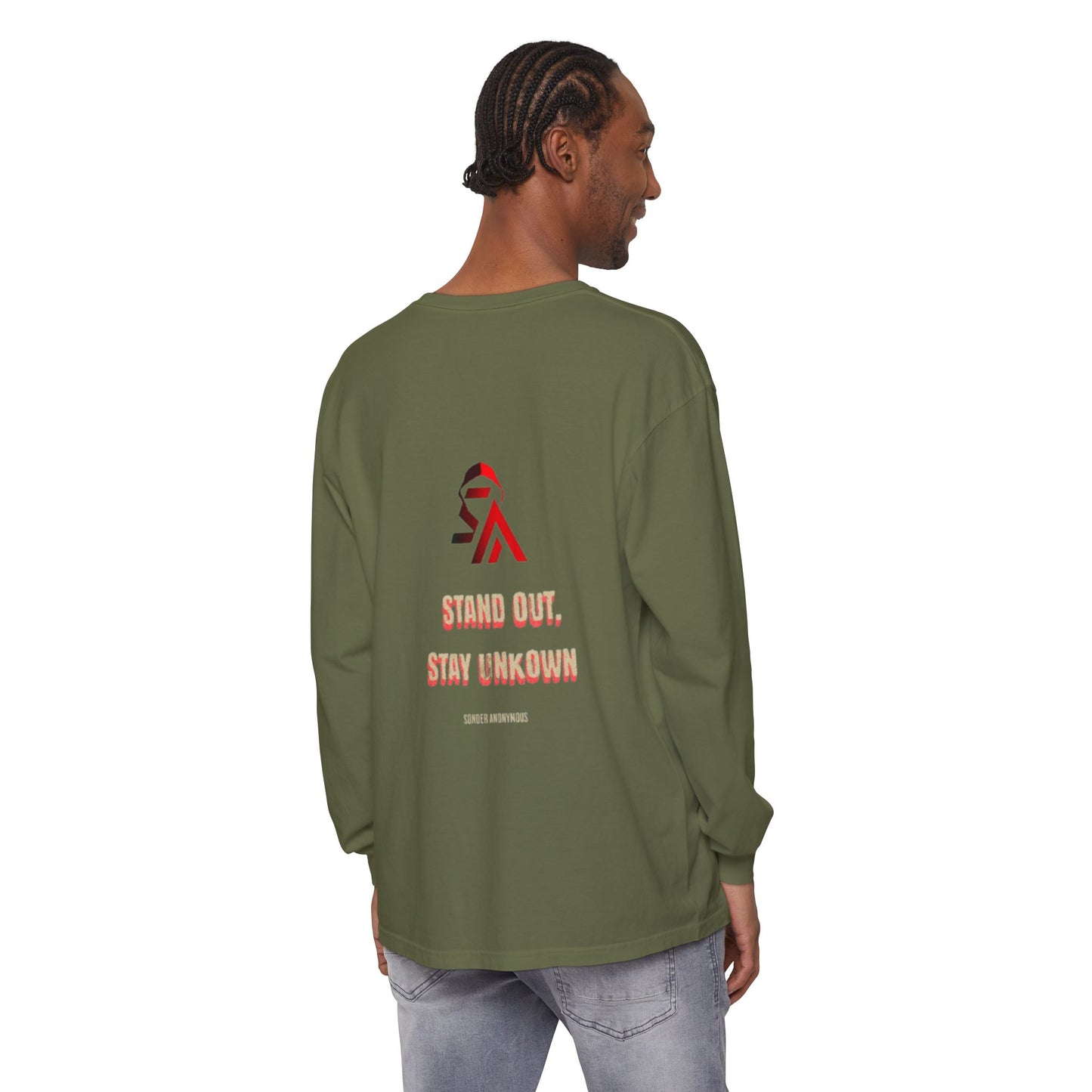 Edgy Angel Long Sleeve T-Shirt, Streetwear Fashion, Casual Wear, Unique Graphic Tee, Unisex Apparel, Gift for Him/Her