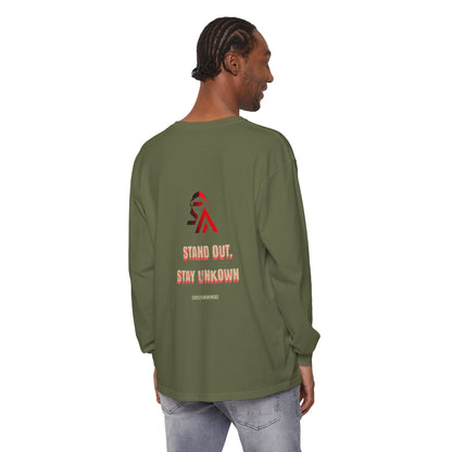 Edgy Angel Long Sleeve T-Shirt, Streetwear Fashion, Casual Wear, Unique Graphic Tee, Unisex Apparel, Gift for Him/Her