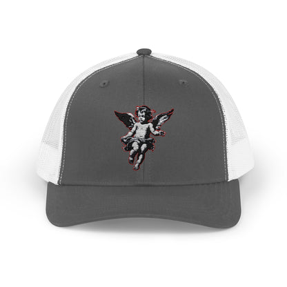 Angel Sequin Snapback Trucker Cap, Trendy Hat for Teens, Summer Style, Festival Wear, Gift for Friends, Casual Accessories