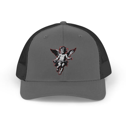 Angel Sequin Snapback Trucker Cap, Trendy Hat for Teens, Summer Style, Festival Wear, Gift for Friends, Casual Accessories