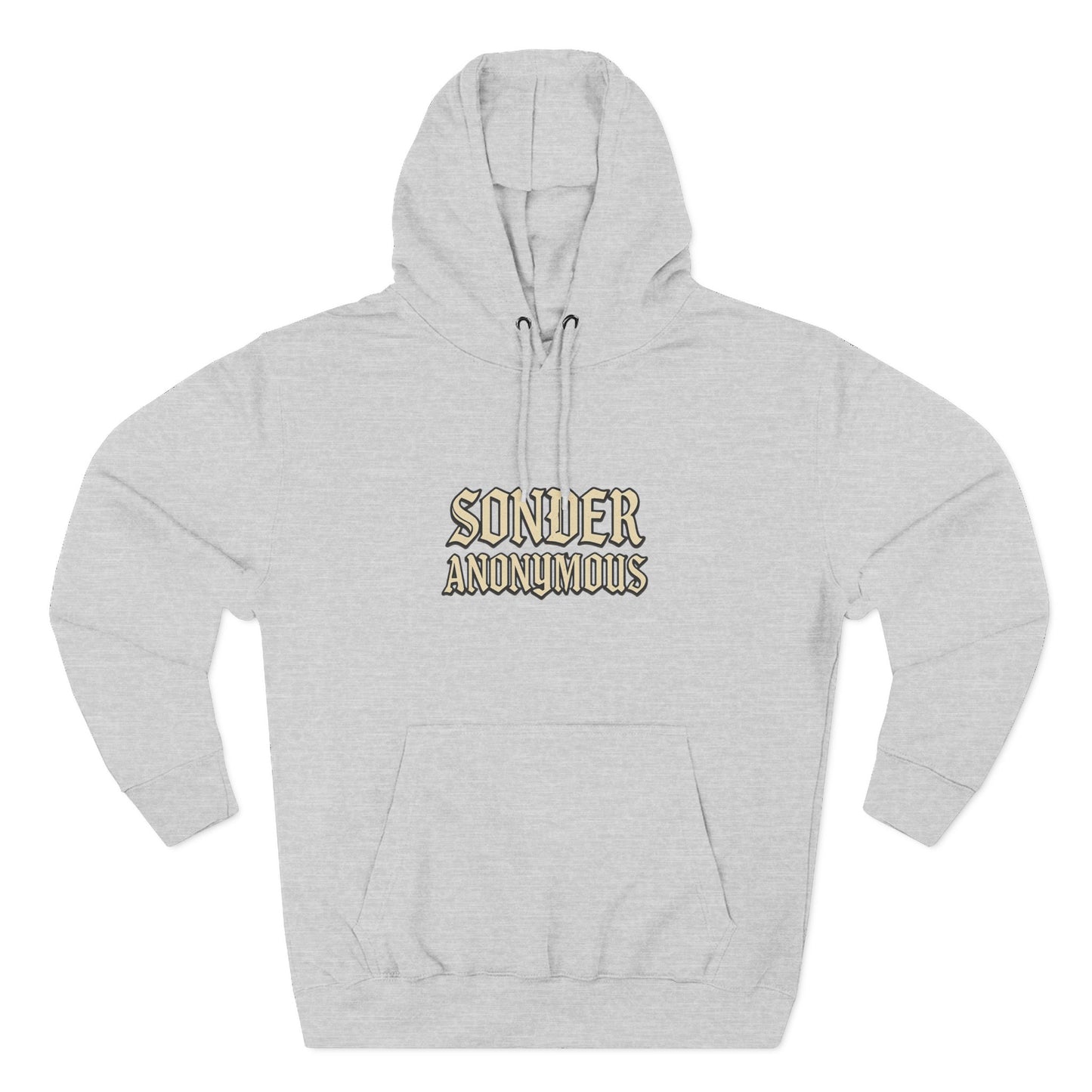 Sonder Anonymous Three-Panel Fleece Hoodie for Ultimate Comfort, Casual Style, Streetwear, Unique Gift, Everyday Wear