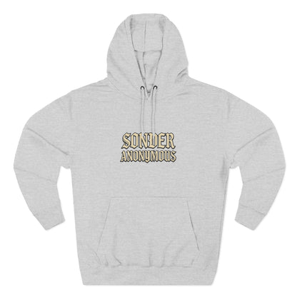 Sonder Anonymous Three-Panel Fleece Hoodie for Ultimate Comfort, Casual Style, Streetwear, Unique Gift, Everyday Wear