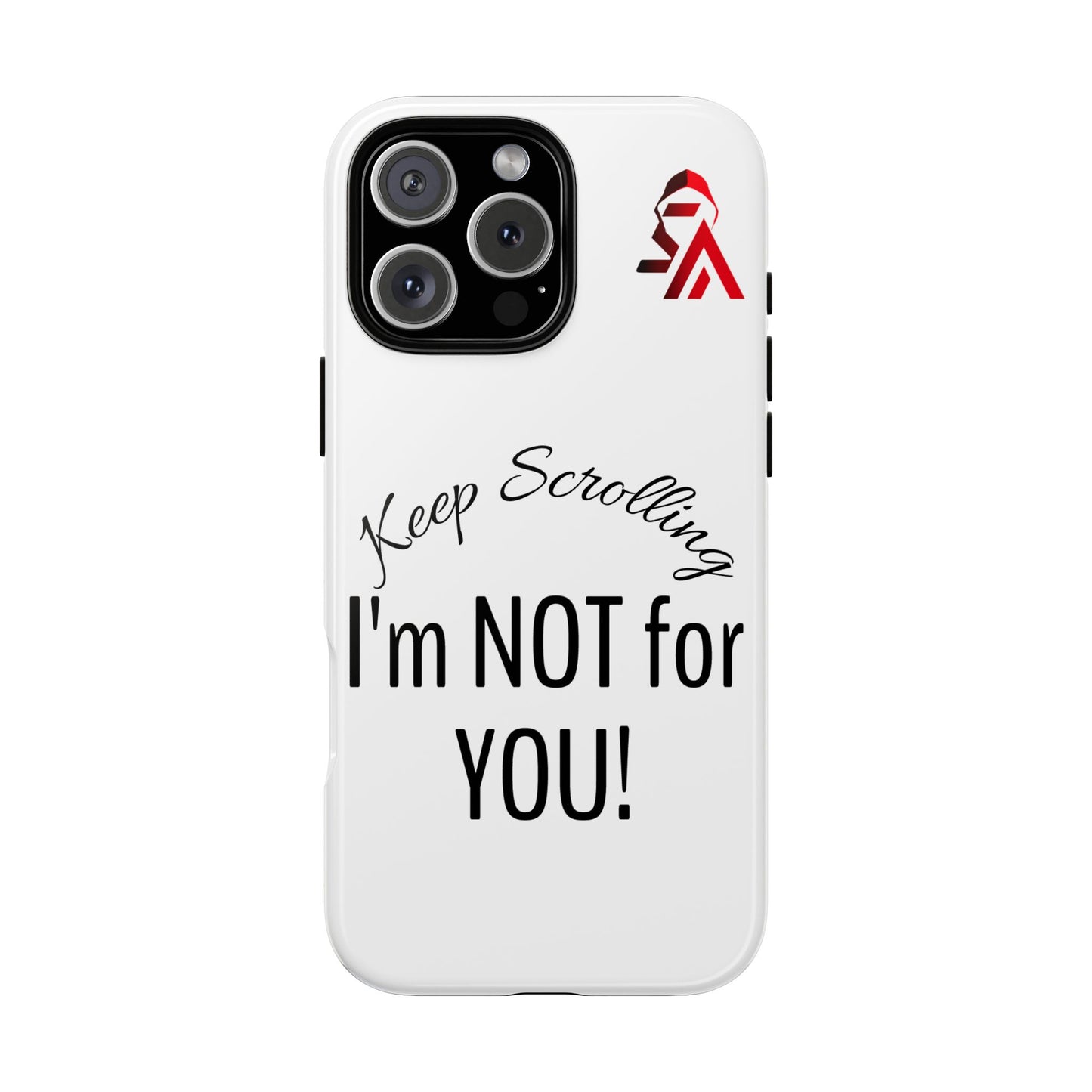 Keep Scrolling Phone Case - Tough Cases, Gift for Social Media Users, Trendy Phone Accessory, Funny Phone Cover, Modern Tech Gift