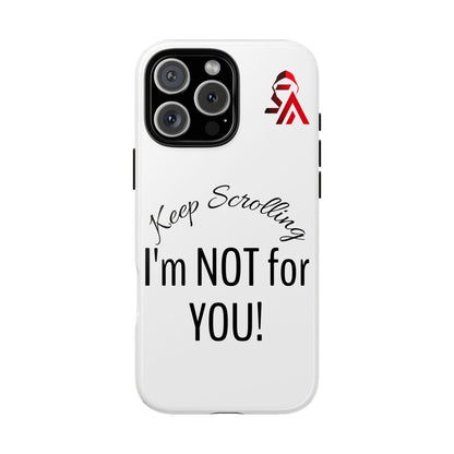 Keep Scrolling Phone Case - Tough Cases, Gift for Social Media Users, Trendy Phone Accessory, Funny Phone Cover, Modern Tech Gift