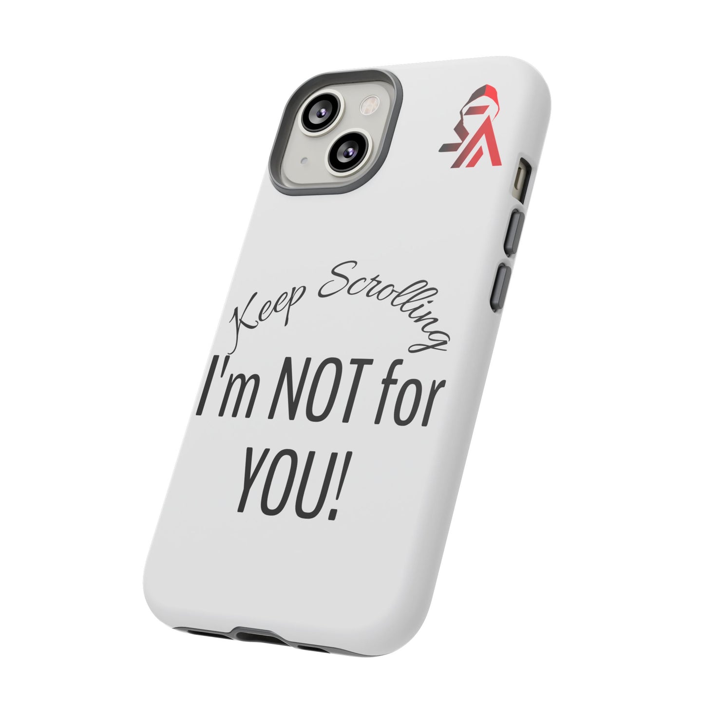 Keep Scrolling Phone Case - Tough Cases, Gift for Social Media Users, Trendy Phone Accessory, Funny Phone Cover, Modern Tech Gift