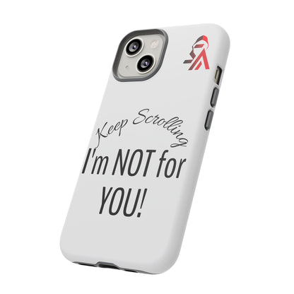 Keep Scrolling Phone Case - Tough Cases, Gift for Social Media Users, Trendy Phone Accessory, Funny Phone Cover, Modern Tech Gift