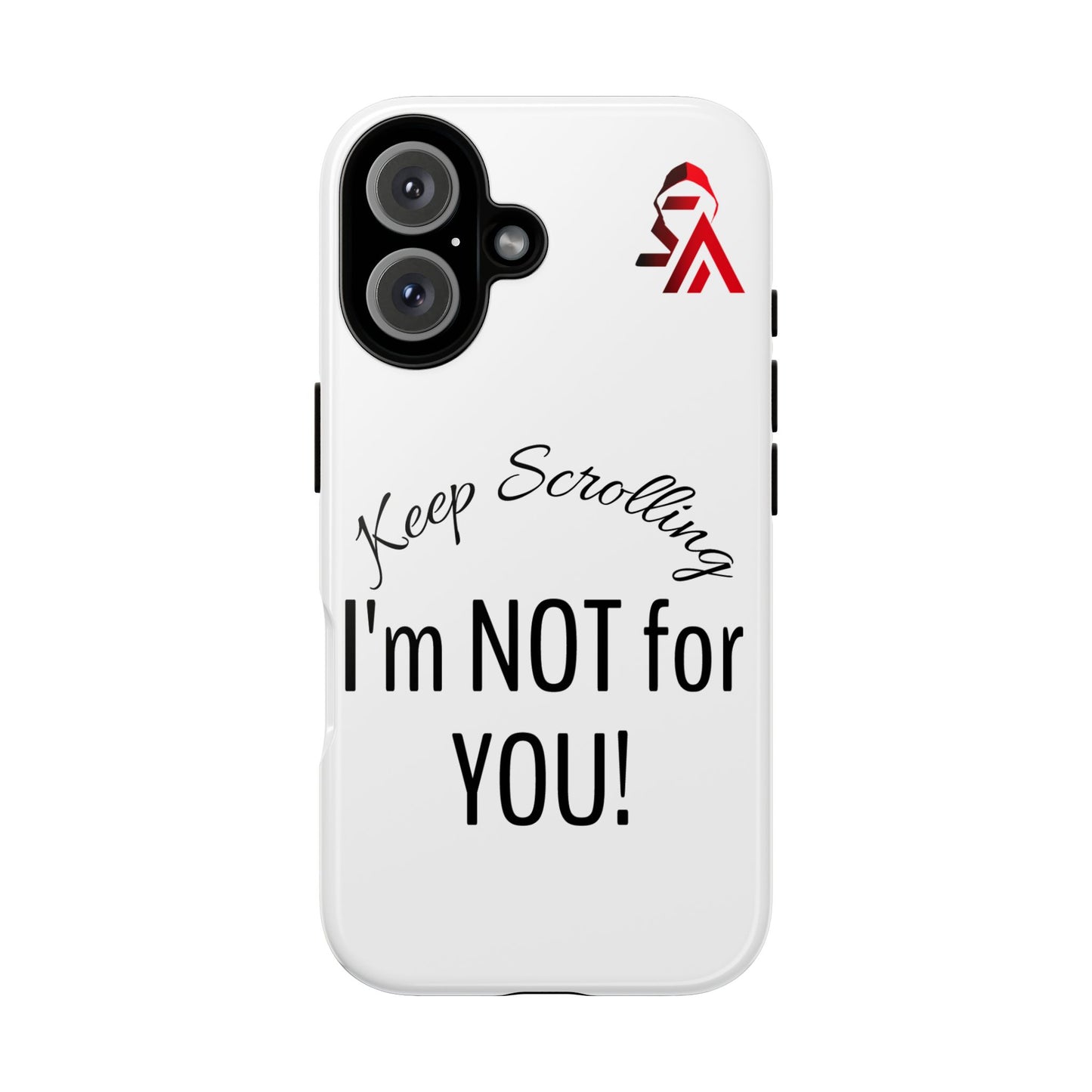 Keep Scrolling Phone Case - Tough Cases, Gift for Social Media Users, Trendy Phone Accessory, Funny Phone Cover, Modern Tech Gift