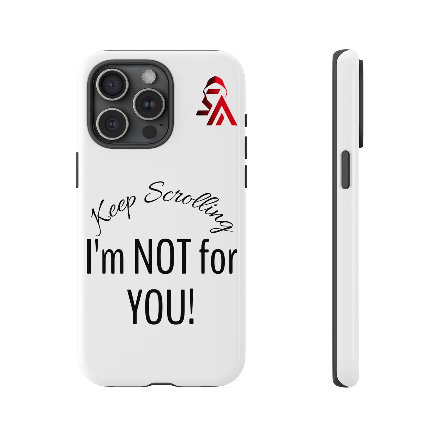 Keep Scrolling Phone Case - Tough Cases, Gift for Social Media Users, Trendy Phone Accessory, Funny Phone Cover, Modern Tech Gift