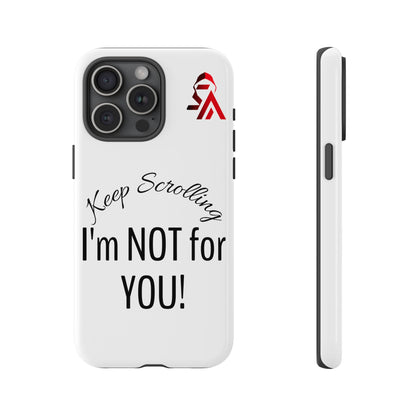 Keep Scrolling Phone Case - Tough Cases, Gift for Social Media Users, Trendy Phone Accessory, Funny Phone Cover, Modern Tech Gift