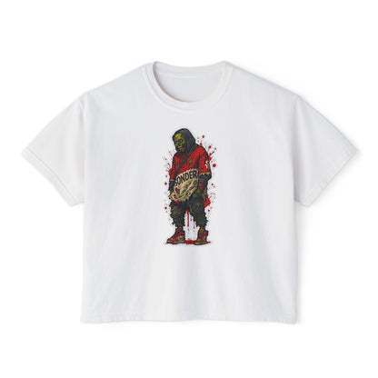 Graphic Women's Boxy Tee - Trendy Streetwear, Casual Wear, Unique Gift for Festivals, Music Lovers, Art Enthusiasts